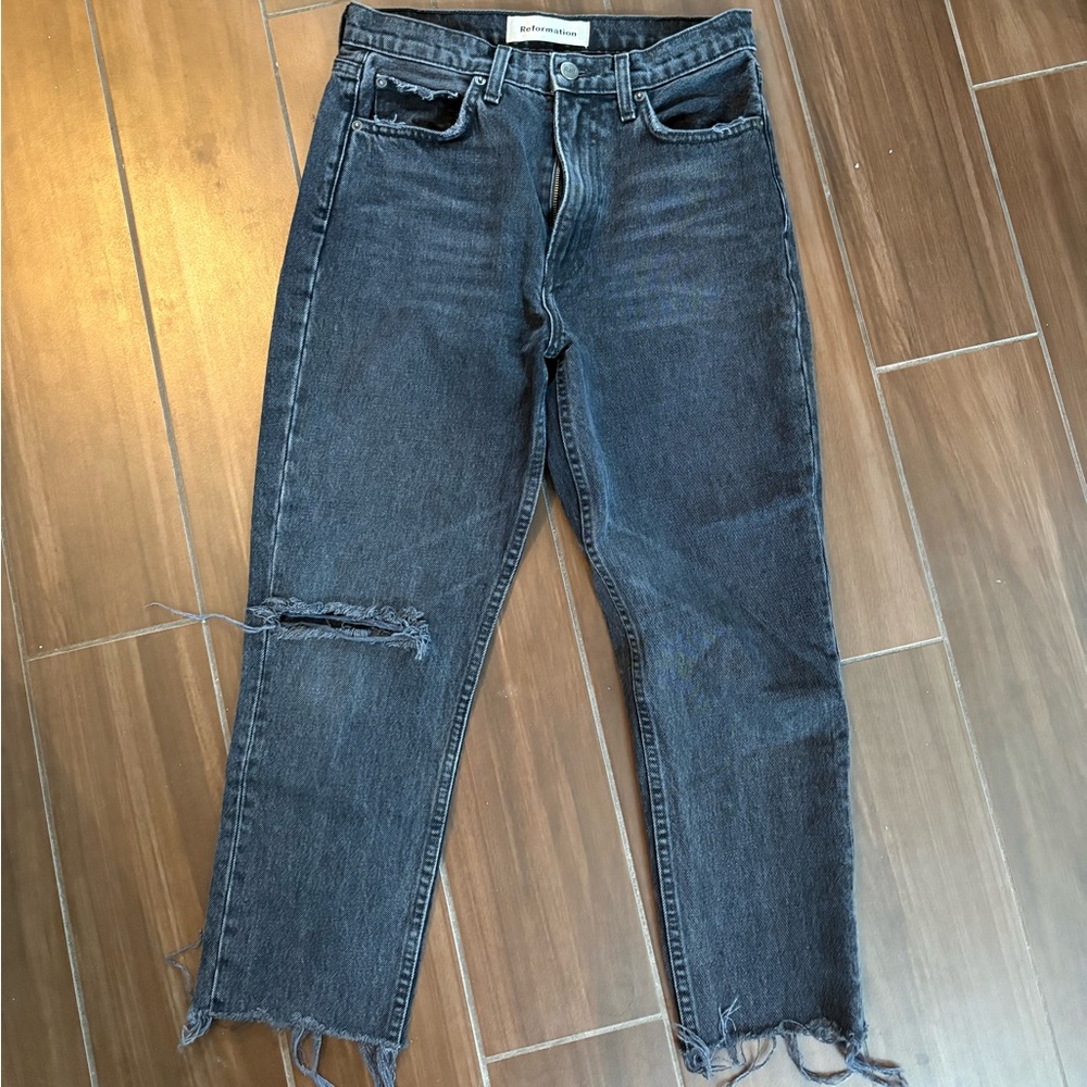 Reformation Julia Cigarette Ankle Jeans